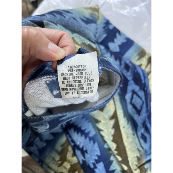 Vintage 80’s/90’s‎ Cherokee Sweatshirt Sz Lg NOS Aztec Tribal Print Pullover - Picture 4 of 9